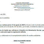 CIRCULAR 13 – JORNADA PEDAGÓGICA