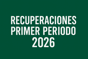 Recueperaciones Primero Perido 2026